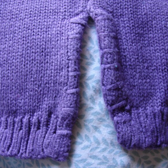 Vtg International Sportswear Oversized Knit Sweater Tunic TOP, Size 2X-3X Purple - Picture 5 of 6